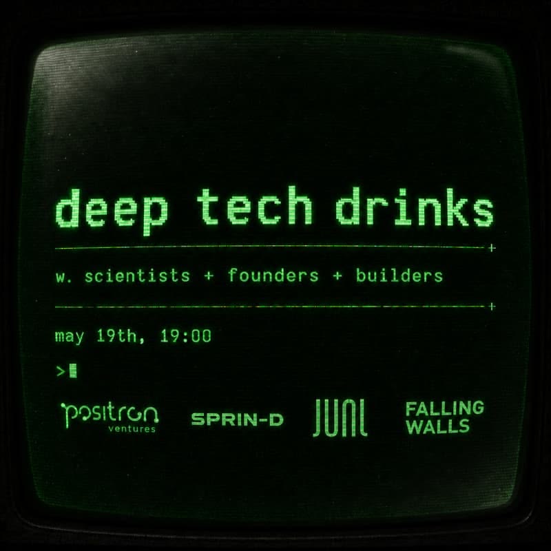 deep tech drinks — a partnered event